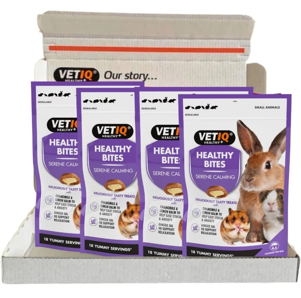 VETIQ Serene Calming Treats – 8×30g | Small Pet Anxiety Support | Chamomile