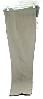 Tahari Dressa Pant Women's Career Dress Pants Ecru Polyester NWT Size 14