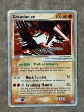 POKEMON GROUDON EX 93/101 EX HIDDEN LEGENDS HOLO ULTRA RARE 2004 NM