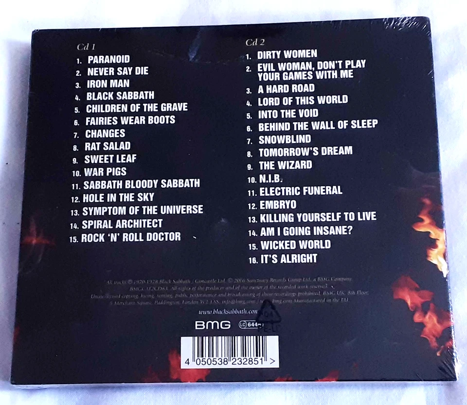 Black Sabbath – The Ultimate Collection: 2 x CD: 2016 Heavy Metal, New & Sealed - Image 2 of 2