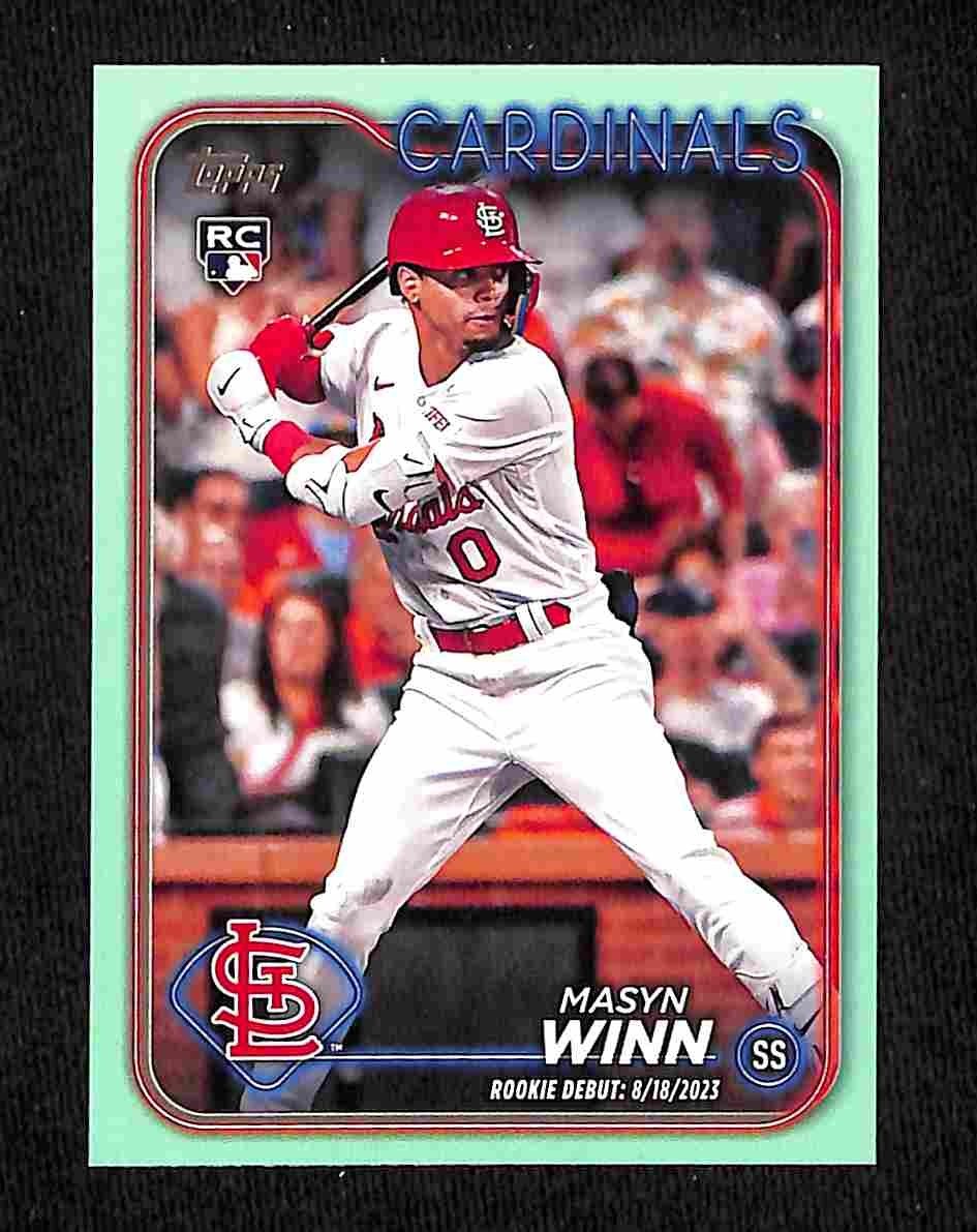 2024 Topps Update Series - Rookie Debut Masyn Winn #US272 Aqua (RC)