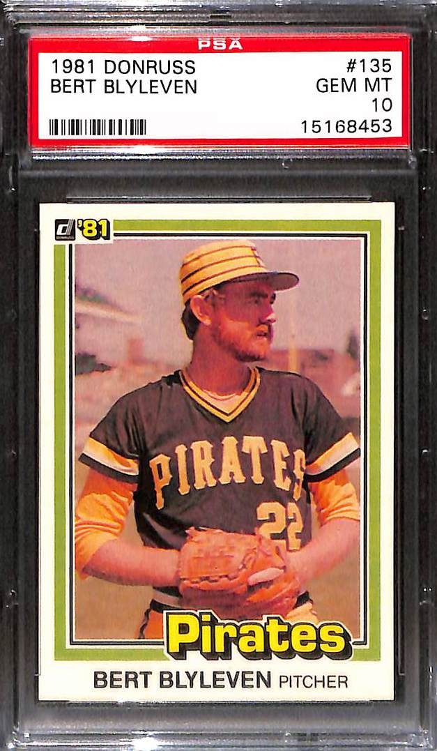 1981 Donruss #135 BERT BLYLEVEN PSA 10 GEM-MT 15168453