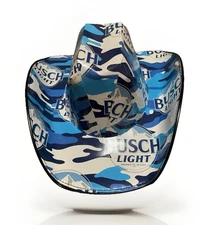 NEW Busch Light Beer Box Cardboard Novelty Cowboy ~ Cowgirl Hat OSFM