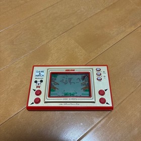 Game & Watch Mickey Mouse W/Box Manual Nintendo Rare Retro Collectible Good Used