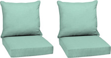 Arden Outdoor Deep Seat Cushion Set 2-Pack , 24 in X 24 In, Weather-Proof, Rain