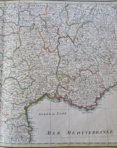 Southern France Gulf Lyon Provence Spain c. 1760 Rizzi Zannoni decorative map - Picture 3 of 5