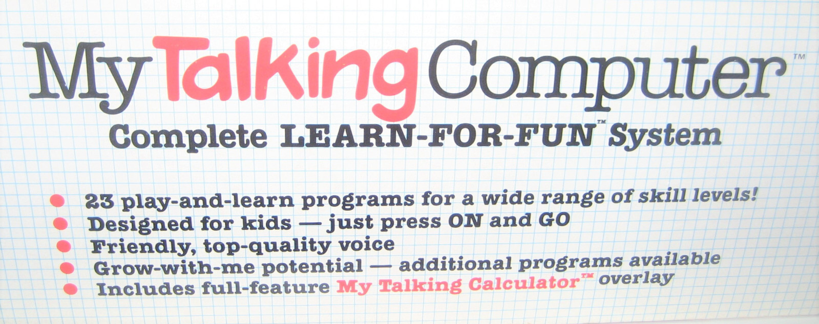 1986 - COLECO - My Talking Computer - NEW IN BOX - VINTAGE ELECTRONIC ...
