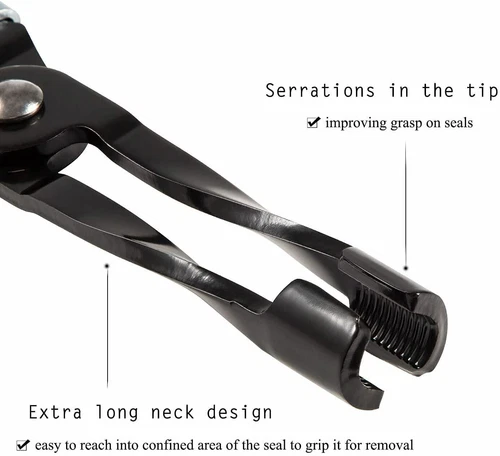 HW0107 Valve Stem Seal Pliers Seal Removal Tool Remover 10” long with a 4” jaw - Picture 11 of 13