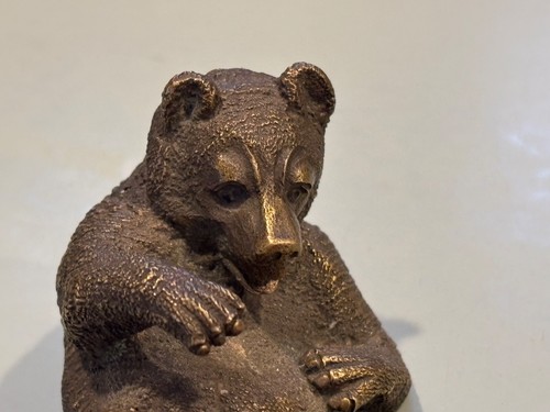 Early 20th century bronze bear sculpture figurine Japanese ? Anatomical - Picture 2 of 4
