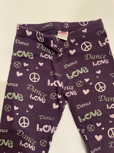 Gymboree Dance Team 2PCS: GIRL POWER Tee 5/6 & PEACE, LOVE, DANCE Leggings 6 - Picture 5 of 5
