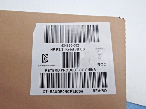 HP PS/2 Keyboard Model No SK-2880 Part No. 434820-002 - Picture 6 of 6