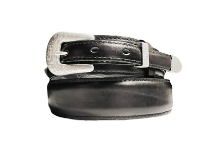 Genuine Leather Ranger Belt Western Leather Black Business Casual Belts 