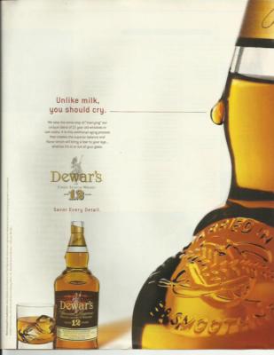 Dewar's Special Reserve- 2002 lg magazine ad.