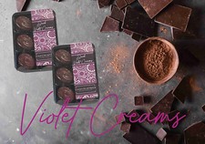 Handmade 56% Dark Belgian Chocolate Violet Creams With Soft Fondant Filling