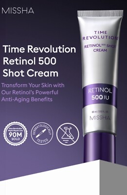 MISSHA Time Revolution Night Repair Retinol 500 Shot Cream 60ml | eBay