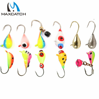 Maxcatch 16# 14# 12# Tungsten Ice Fishing Jig Japan Hook Winter Fishing Baits