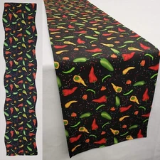 Hot Peppers Table Runner