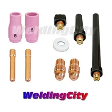 WeldingCity® 10-pcs Accessory Kit Regular Setup 1/16" TIG Welding Torch 9/20 T35