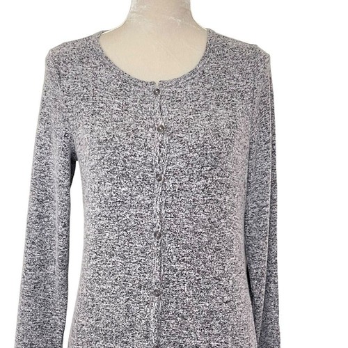 Lucky Brand Cloud Long Duster Cardigan Women’s Size S Heather Gray Supersoft - Picture 2 of 8