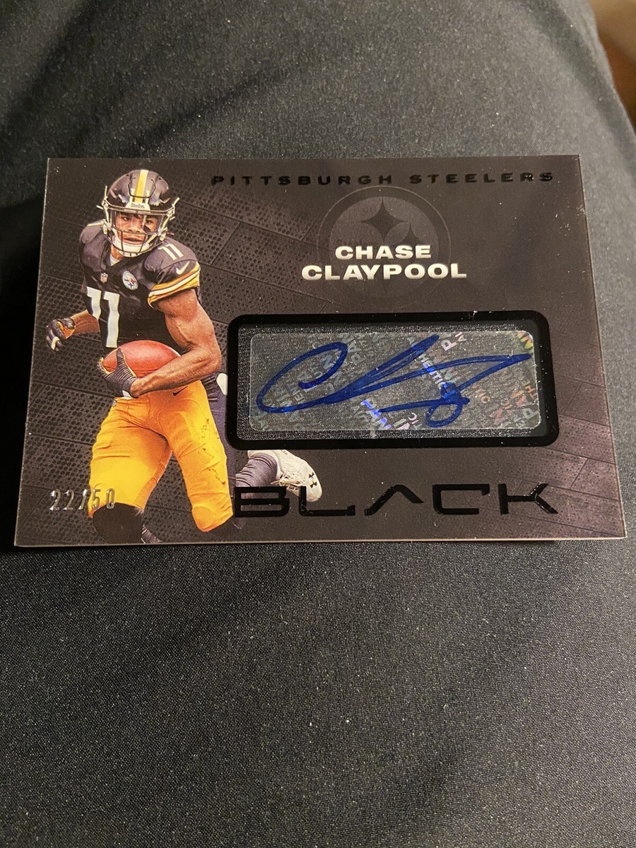 2020 Panini Black Chase Claypool Auto #/50 Rookie Acetate Parallel