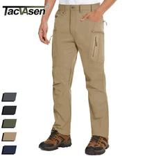 Men's Quick Dry Cargo Pants Outdoor Hiking Water-Resistant Camping Work Trousers