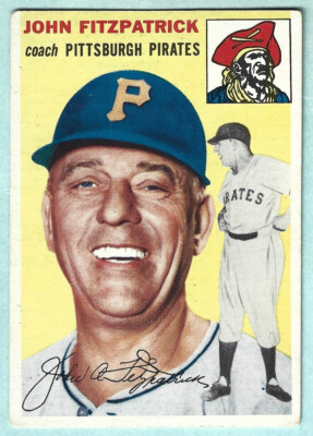 1954 Topps - John Fitzpatrick - #213 - Pittsburgh Pirates - Rookie Card - VG+