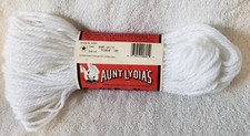 Vintage NEW Old Stock Aunt Lydia's Heavy Rug Yarn Caron Polyester- 1 Skein White