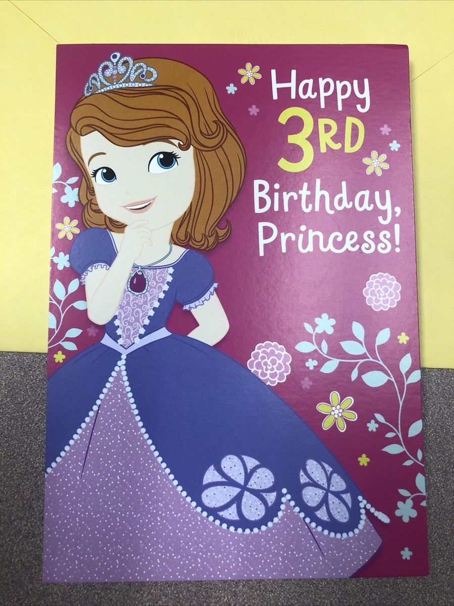 Happy 3rd Birthday Disney Princess Hooray Hallmark Expressions