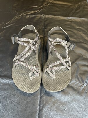 CHACO Ladies SIZE Sandals Classic Toe Loop Gray Purple Strappy Hiking  Water