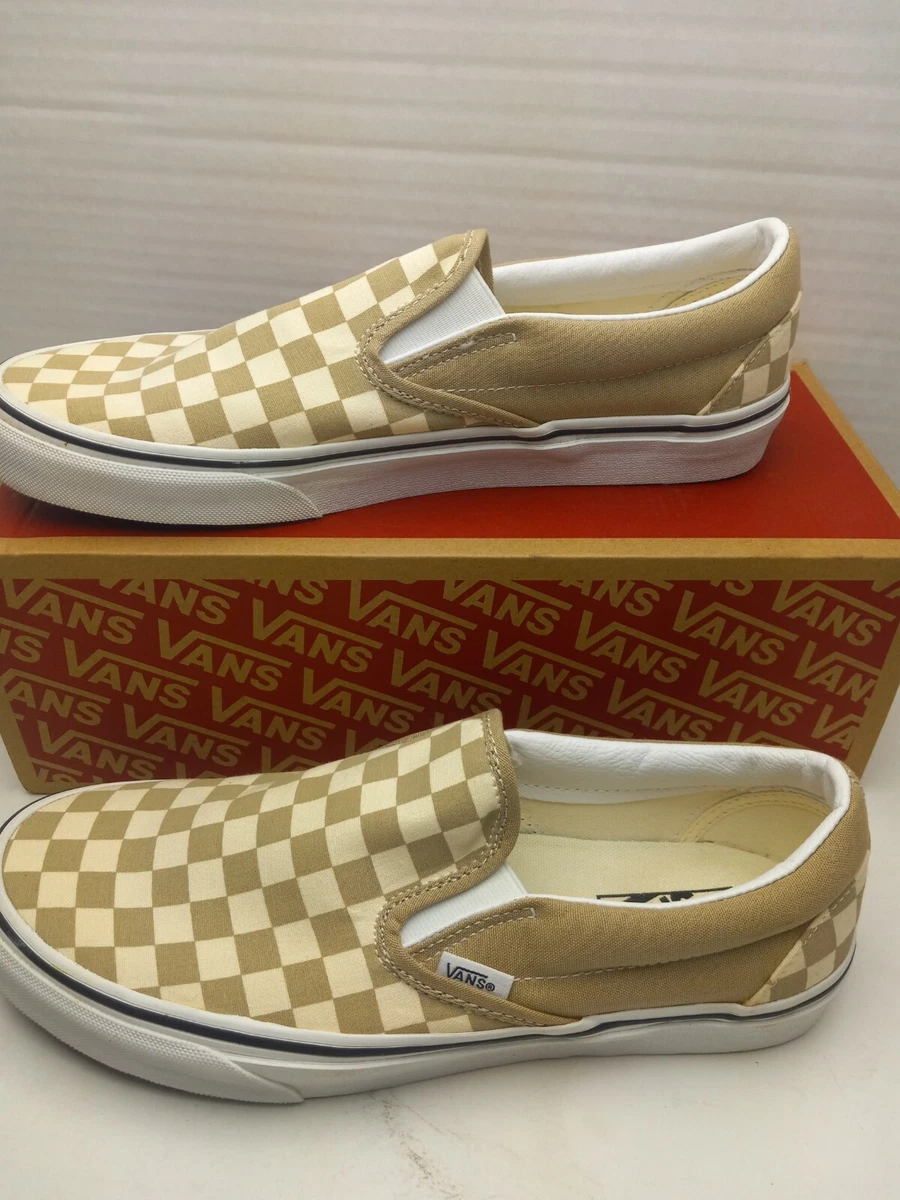 Vans clearance checkerboard tan