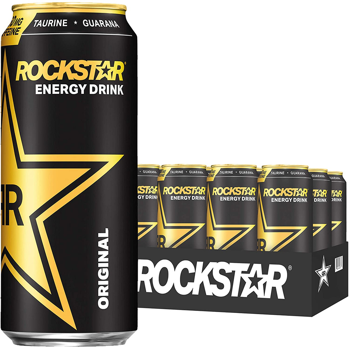  Rockstar Energy Drink, Original, 16oz Cans (24 Pack