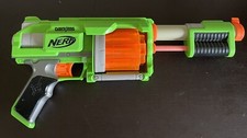 Nerf Dart Tag FuryFire Pump Action Revolver Green Fury Fire Gun Blaster