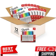SHARPIE Permanent Markers, Fine Point, Assorted Colors, 144 Count, Best Selling