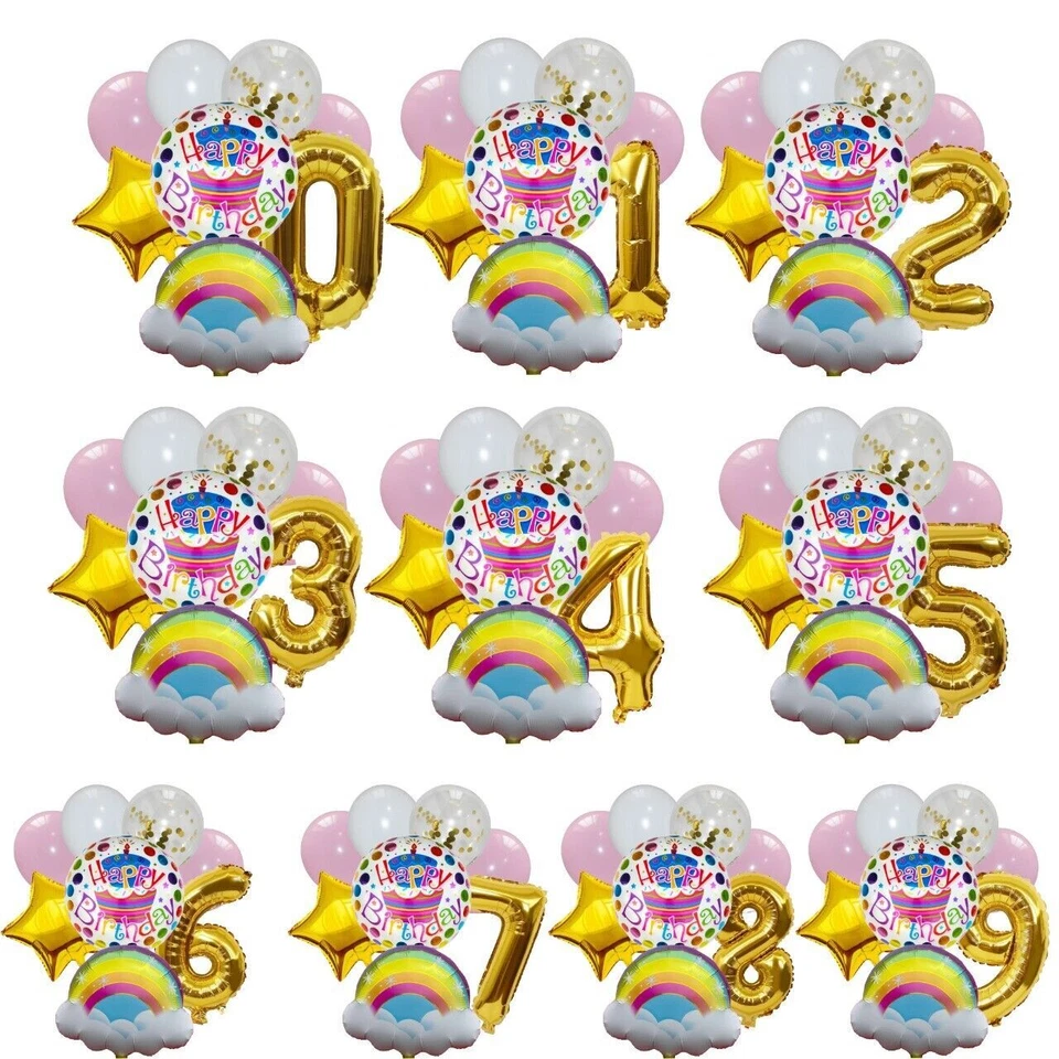 Birthday Banner Self Inflating Birthday Party Baloons DECOATION ARCH GARLAND BAL — 第 2/4 张图片