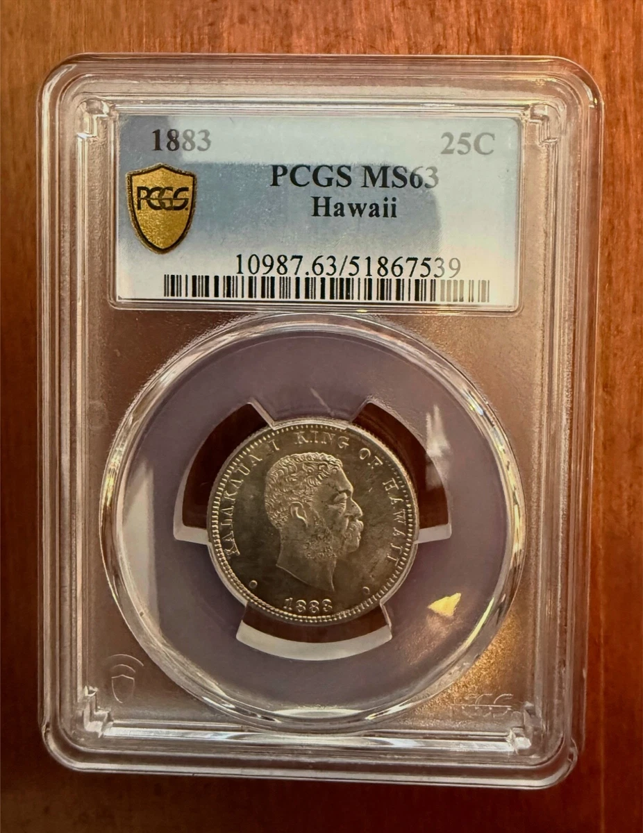 MS 63 Graded 1883 Year Kingdom of Hawaii Coins for sale | eBay