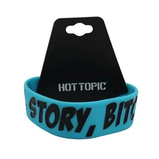 "COOL STORY, BITCH" Silicone Wristband Bracelet from Hot Topic B2151