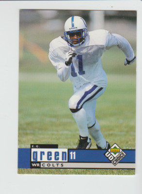 1998Upper Deck UD Choice #342 E.G. Green RC, Florida State Seminoles