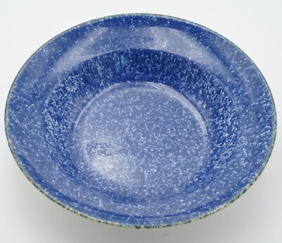 Over And Back Sojourn Sponge Blue Pasta Serving Bowl Made in Italy 