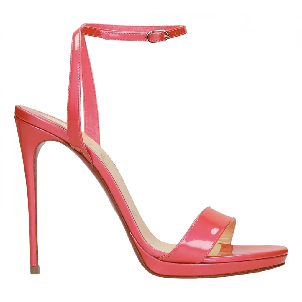 Christian Louboutin Loubi Queen 120 Florida Pink Ankle Strap