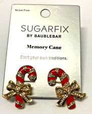 Sugarfix by Baublebar Memory Cane CANDY CANE Christmas Earrings NEW