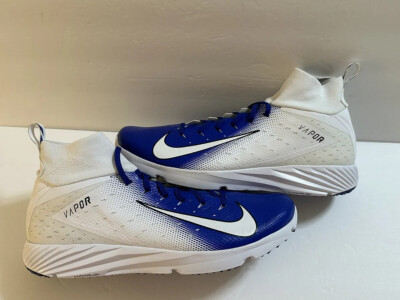 NEW Nike Vapor Untouchable Speed Turf 2 Football Cleats Blue White Size 15