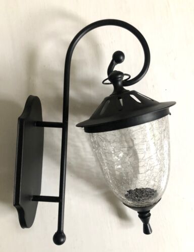 Wandkerzenhalter Windlicht Kerzenhalter Wandleuchte Laterne Metall Glas 40 cm - Bild 1 von 3