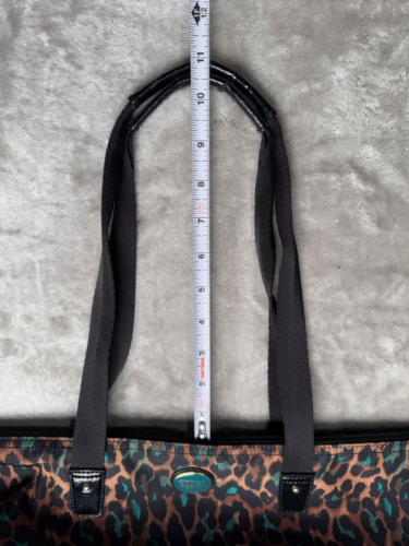 Coach Ocelot Jade Black Animal Print Extra Large Packable Nylon Tote - Picture 9 of 11