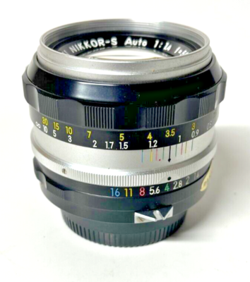 Nippon Kogaku Nikon 50mm F NIKKOR-S Auto F=50mm CAMERA LENS Nippon