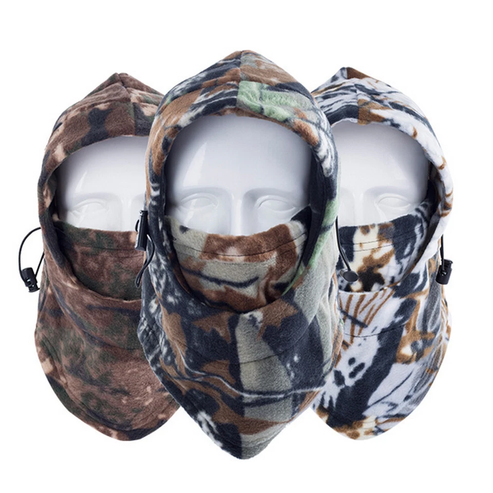 Thermal Winter Balaclava Hood Face Mask Fleece Lightweight Windproof Neck Gaiter - Image 2 of 4