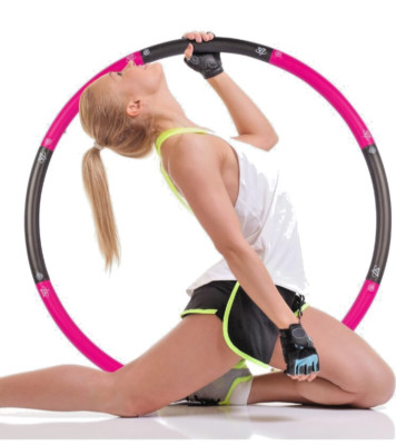 Abs Exerciser - Weighted Hula Hoop. 2 Lb  Hoop For Kids Adults. Adjustable Size