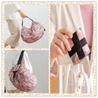 UK Foldable Shopping Bag One-shoulder Travel Portable Large Grocery Bag