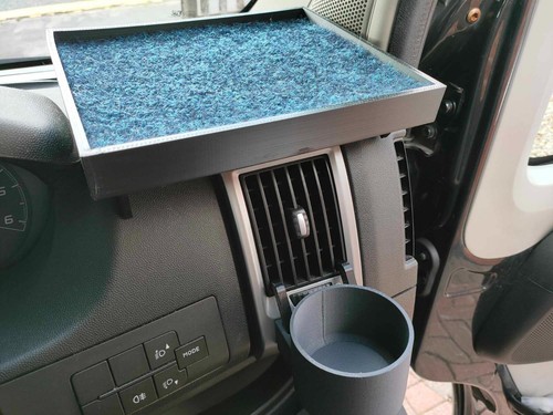 Clip-on Cup Holder for Peugeot Boxer Citroen Relay Fiat Ducato + Free Shelf - Picture 4 of 6