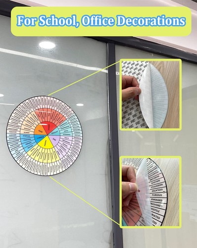 Feelings Wheel Large 12 inch Acrylic Emotion Wheel Chart For Therapy ...