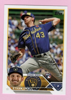 2023 Topps 582 Montgomery Club #87 Ethan Small RC Milwaukee Brewers